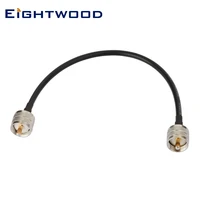 eightwood uhf pl 259 male to male low loss rg58 u coaxial cable 30cm for ham cb radio antenna analyzer dummy load swr meter