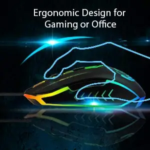 Ухуру игровой Мышь проводной 7 цветов Led Мышь 6 кнопок 1200/1600/2400/3200 Точек на дюйм уровня эргономичный компьютерный игровой Мышь для портативных ПК
