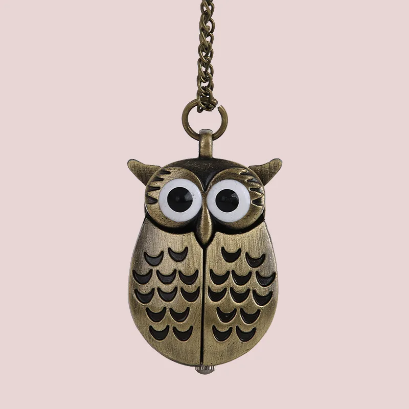 Часы наручные в форме Ночной Совы бронзовом стиле pocket watch watches pocket watchesowl watch