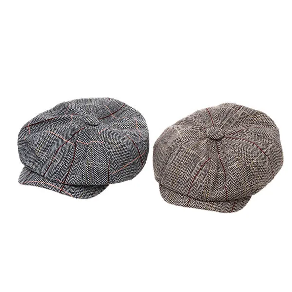 1 шт. модный Мужской Хлопок Смесь Полосатый водитель разносчик газет Кепка