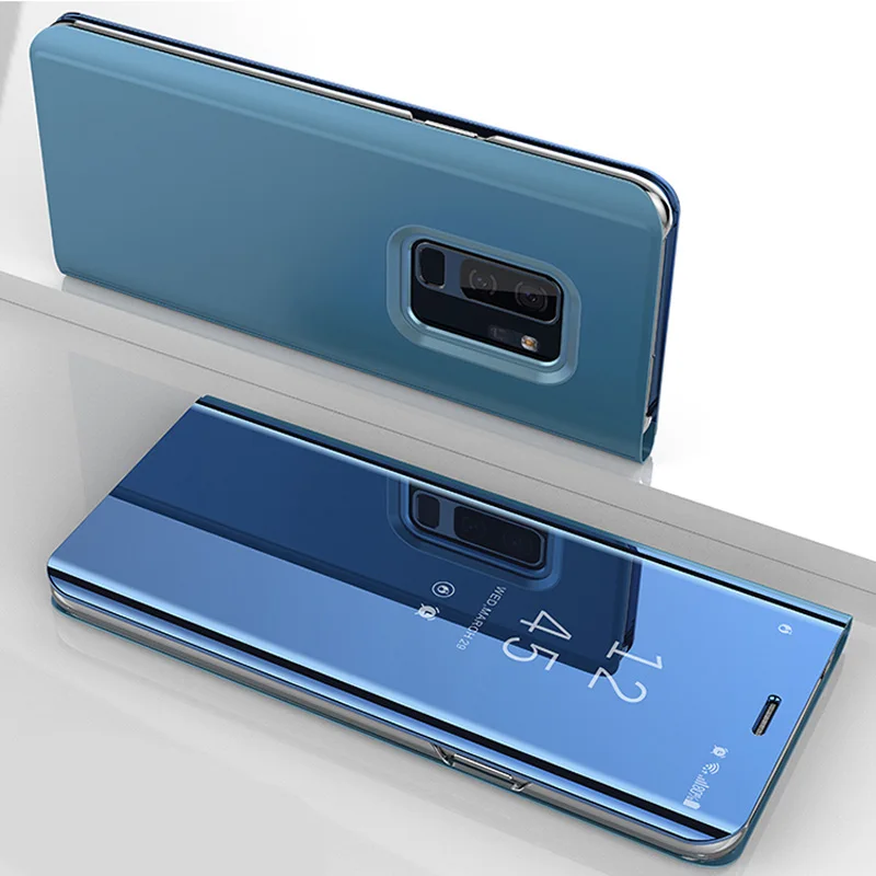 Зеркальный чехол для смартфона samsung S10 E S9 S8 S7 S6 Edge Plus Note 10 Pro 8 9 5 4 A9 star lite C8 J2 Prime