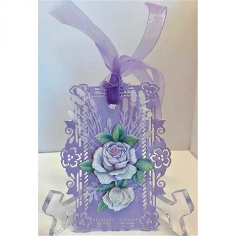 Eastshape Кружева цветочные рамки Краевые штампы Скрапбукинг металла резки