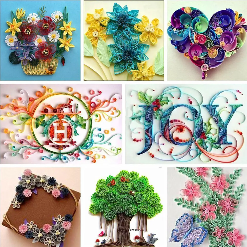 Бумага для квиллинга шириной 3 мм 120 полосок однотонная бумага оригами сделай сам