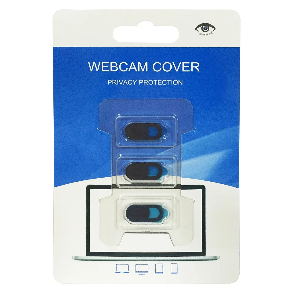 Conjunto de 100 cubiertas protectoras para Webcam, obturador de Protecci&oacute;n de Privacidad para Smartphone, port&aacute;til, cubierta protectora de c&aacute;mara de escritorio, 3 unids/set/Set-1