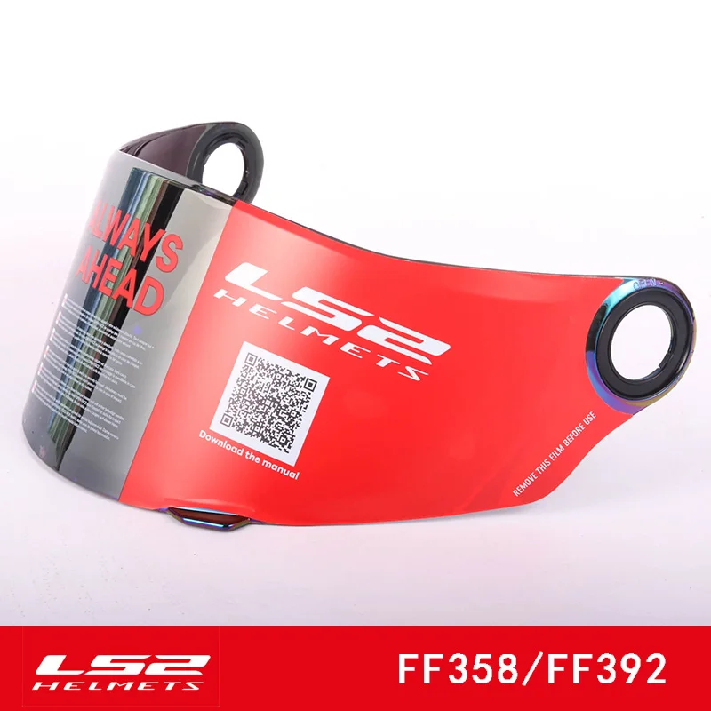 Козырек для шлема LS2 FF358 сменный внешний прозрачный черный/серебристый чехол ls2