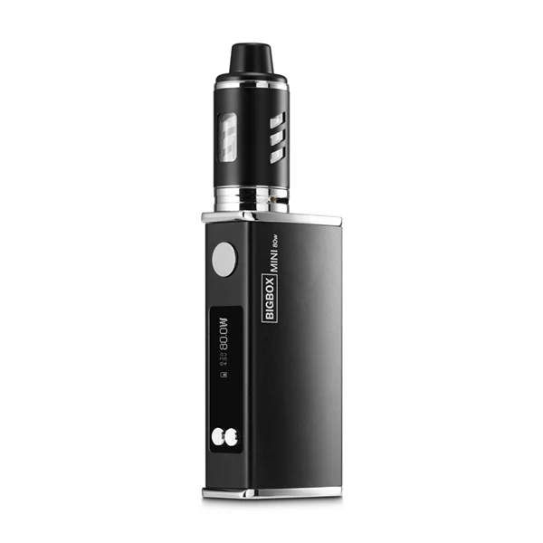 Black Электронная сигарета Vape 80 Вт комплект 2200 мАч батарея 22 мм распылитель 0.3ohm катушка большой дым для испарителя кальяна электронная сигарета - Цвет: Black