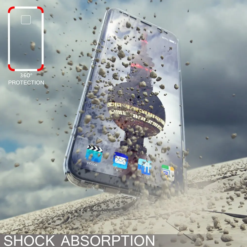 Мягкий прозрачный чехол на 360 градусов для Samsung Galaxy J4 J6 Plus 2018 J2 Pro J8 J1 J3 J5 J7 Prime 2 2017 Neo |