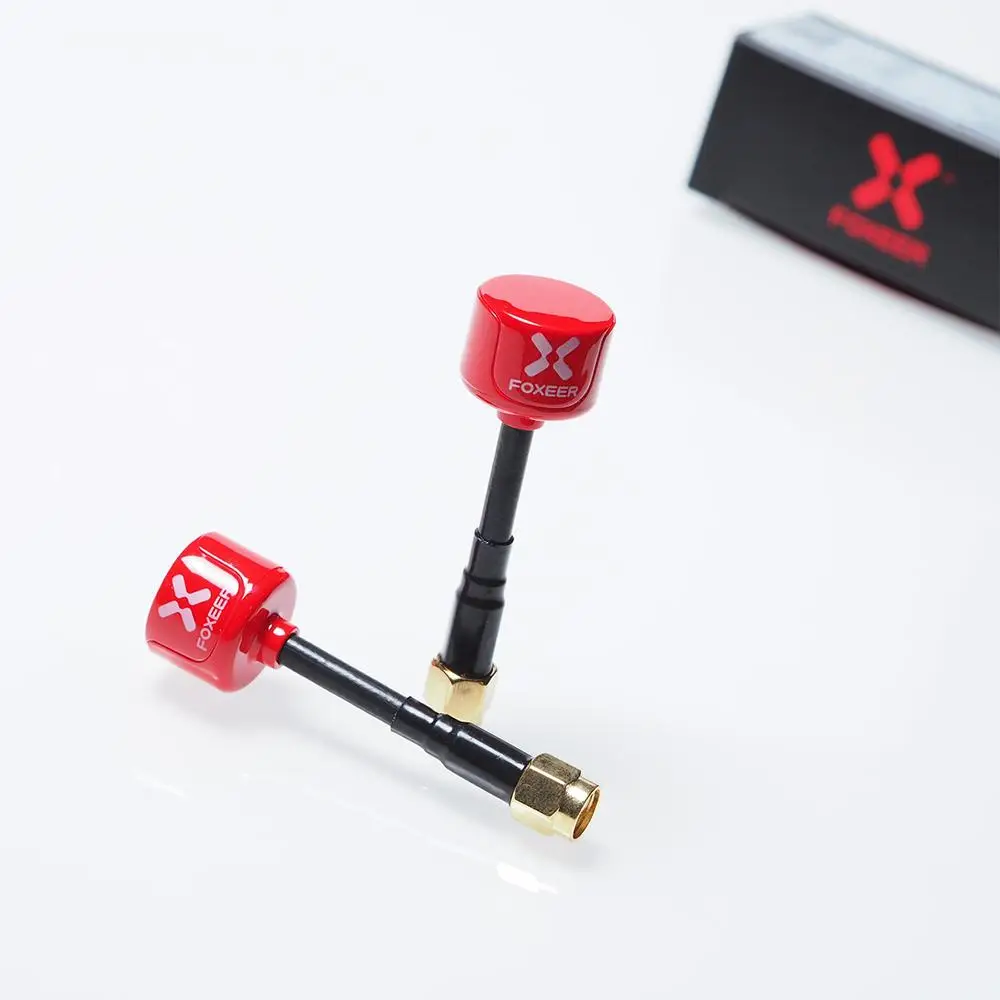 2 шт. Foxeer Lollipop 5 8G Супер Мини FPV антенна 2.5Dbi RHCP RPSMA красный для гоночного