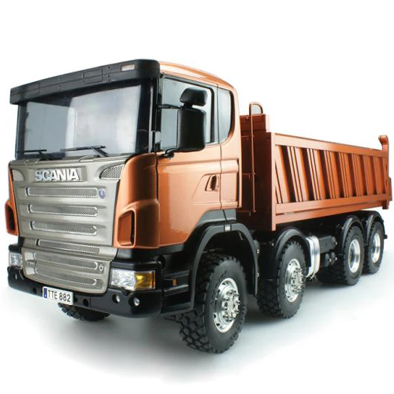 1/14 грузовик с полным приводом Scania 8X8 гидравлический самосвал высоким крутящим