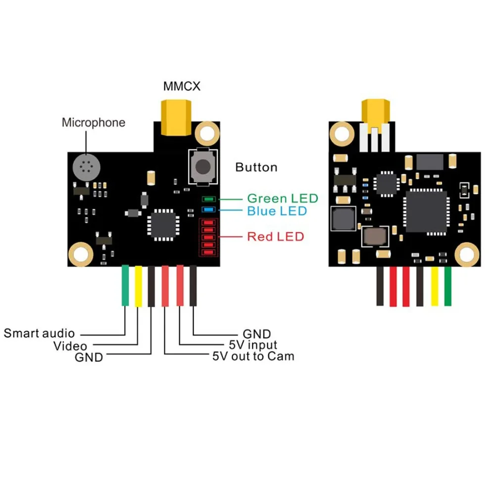 Рюкзак AKK Oscar VTX 25 mW/200 mW OSD Поддержка конфигурации Smart Audio FPV передатчик
