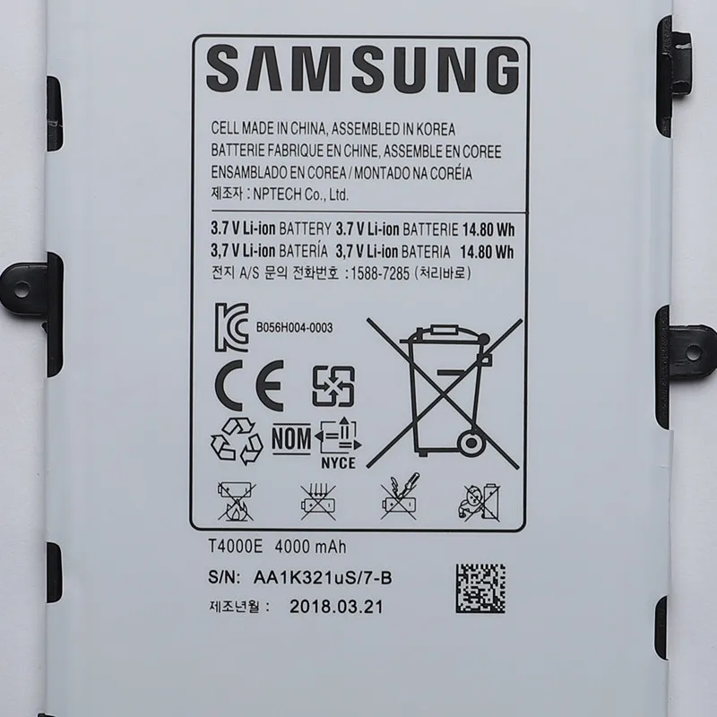 Аккумулятор SAMSUNG T4000E для планшета Samsung Galaxy Tab3 сменный аккумулятор 7 0 T210 T211 T2105 T217a