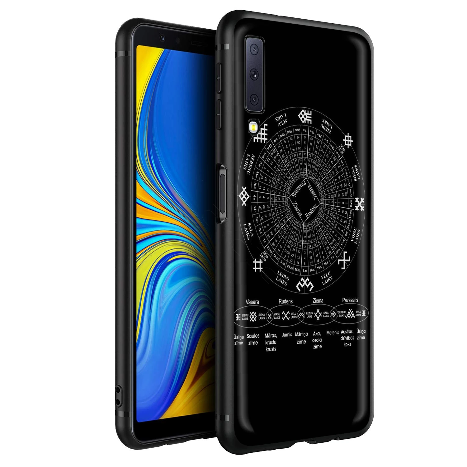 Латышский этнический чехол Sun Tree Austras Koks для Samsung Galaxy S20 S10 S9 S8 S7 S6 Plus Note 9 8 M30 M20 M10 Edge