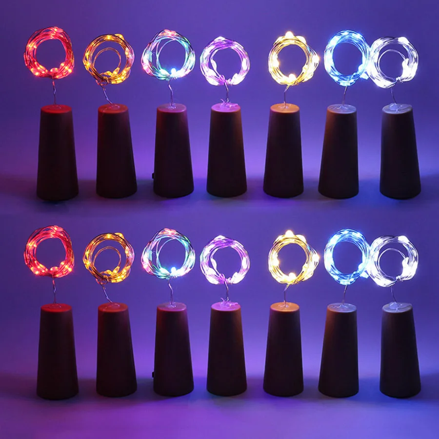 Thrisdar 20 шт./лот 10 светодиодов DIY микро медный провод светодиодная гирлянда бутылка