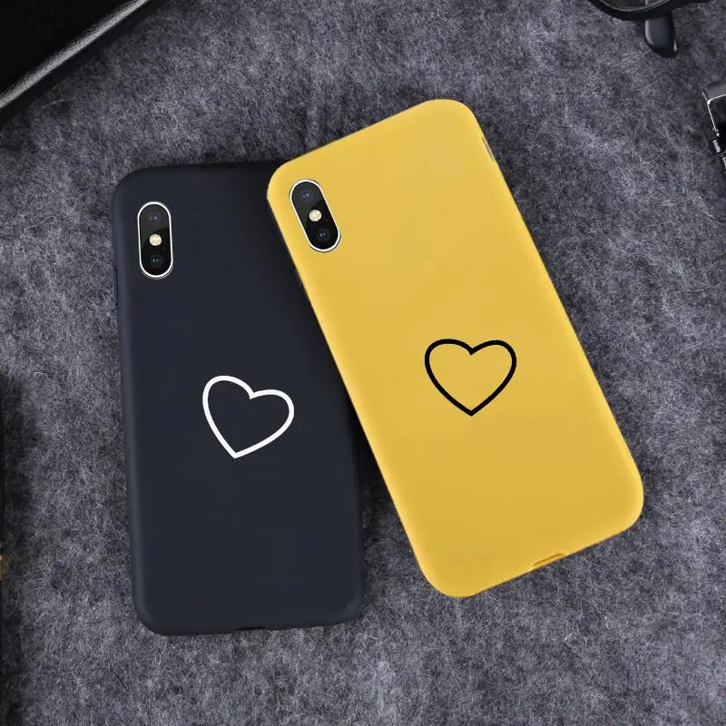 Сердце Карамельный цвет силиконовый чехол для samsung Galaxy A50 A30 A40 A10 A20 A70 M10 M20 M30 A7 A8 J6 J8 A750 A80 J4 Plus A10S
