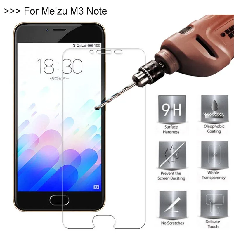 9H 2.5D 0 26 мм Закаленное стекло протектор для Meizu M3 Note 5 дюймов экран закаленное