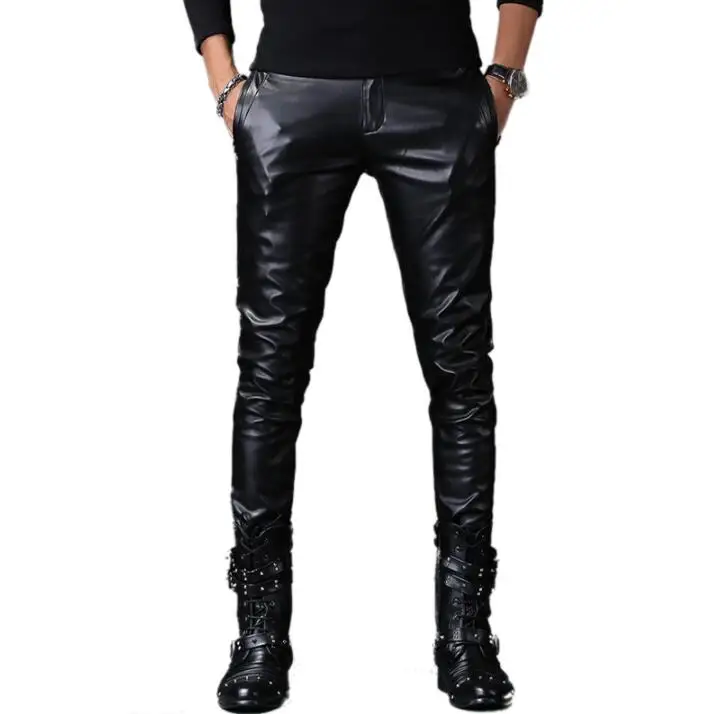 Мотоциклетные штаны из искусственной кожи мужские шаровары ветрозащитные