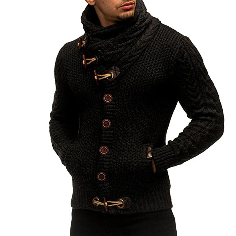 Men Autumn Winter Casual Cardigan Sweater Fashion handsome men's clothing Coat Knitting Coats Y730#30 | Мужская одежда