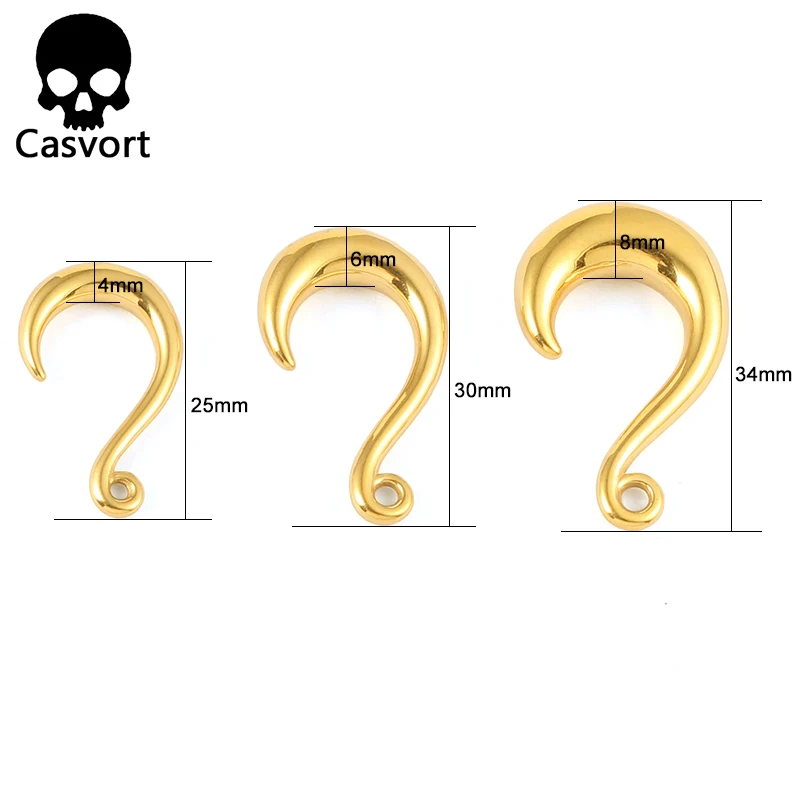 Casvort Новое поступление нерегулярный натуральный камень затычки для ушей