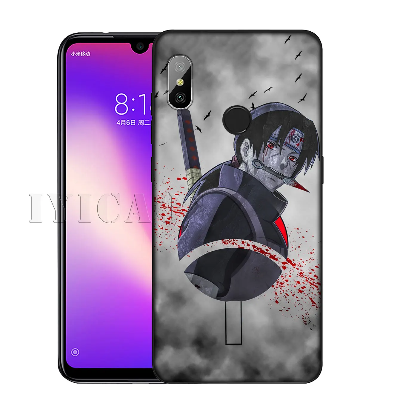 IYICAO Japanese Anime NARUTO Itachi Soft Silicone Case for Xiaomi Redmi K30 K20 8A 7A 6A 5A S2 GO Note 8 8T 7 5 6 Pro Cover |