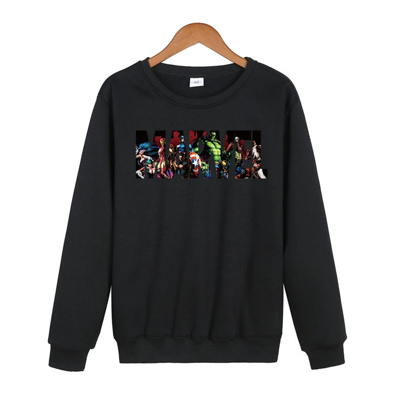 Толстовки Hombre MARVEL Sudaderas в стиле хип-хоп для мужчин s/Madam бренд с буквенным принтом пуловер с капюшоном Толстовка приталенная мужская Толстовка