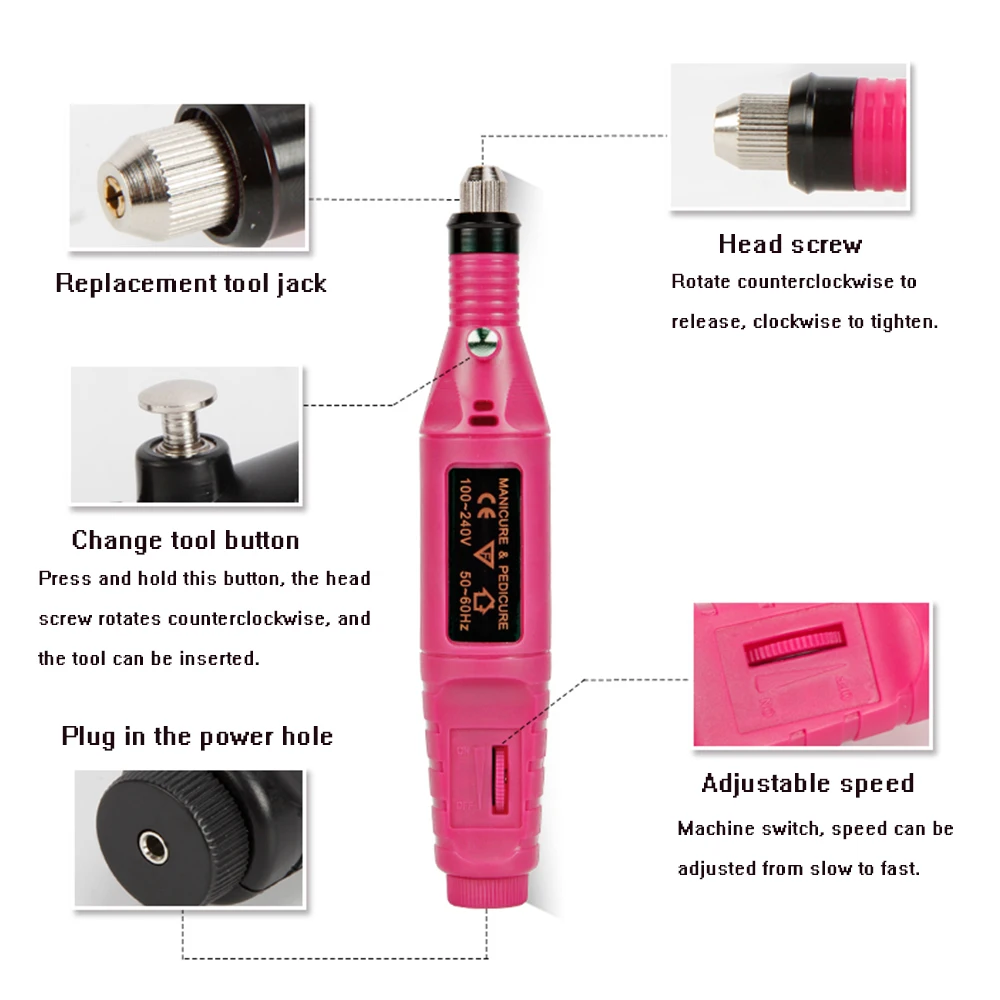 Машинка для маникюра и 1 лист стикеров ногтей | Красота здоровье