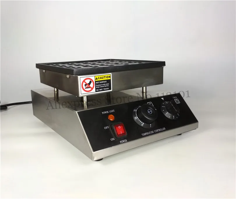 Мини Гриль для блинов 950 Вт 25 отверстий|cooking surface|mini pancakes machinedutch pancake machine |