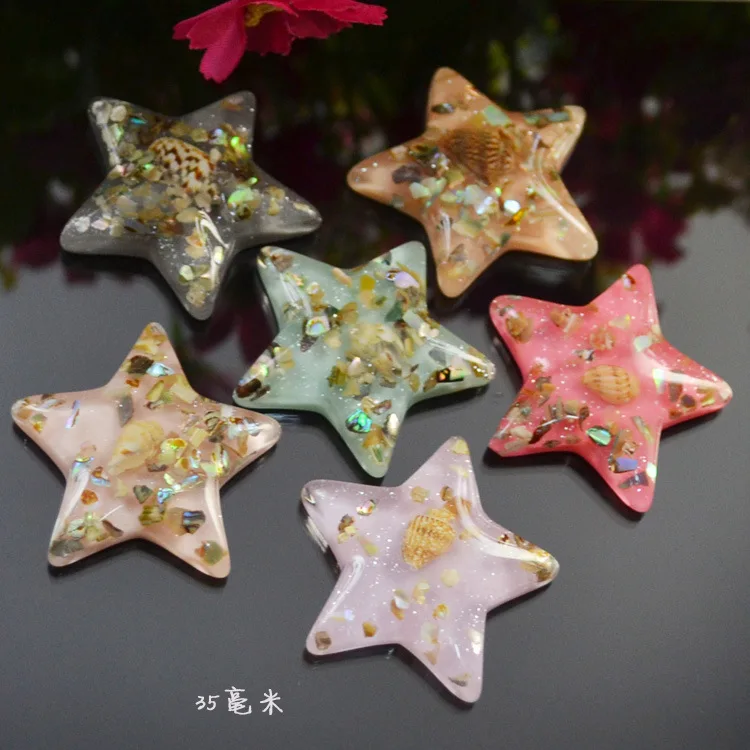 Новый дизайн 30 шт./лот красочные Мультяшные звезды/морские звезды обратная