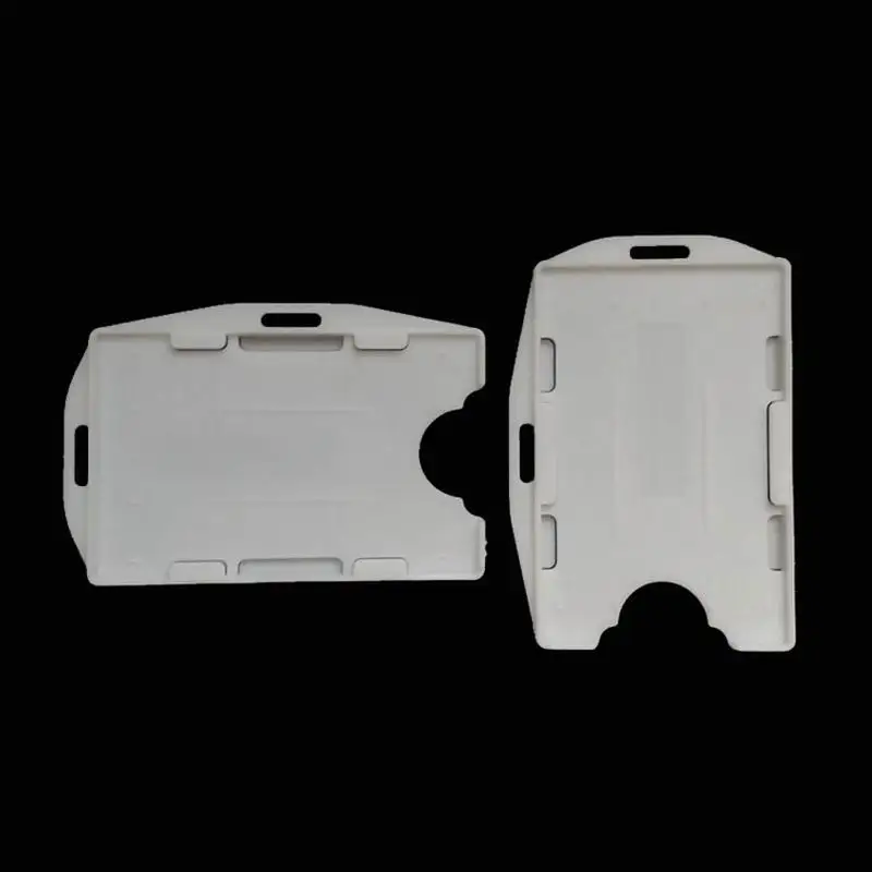 Бейдж с отверстиями для визиток и цепочек черный/белый/матовый 300 шт.|Бейджи