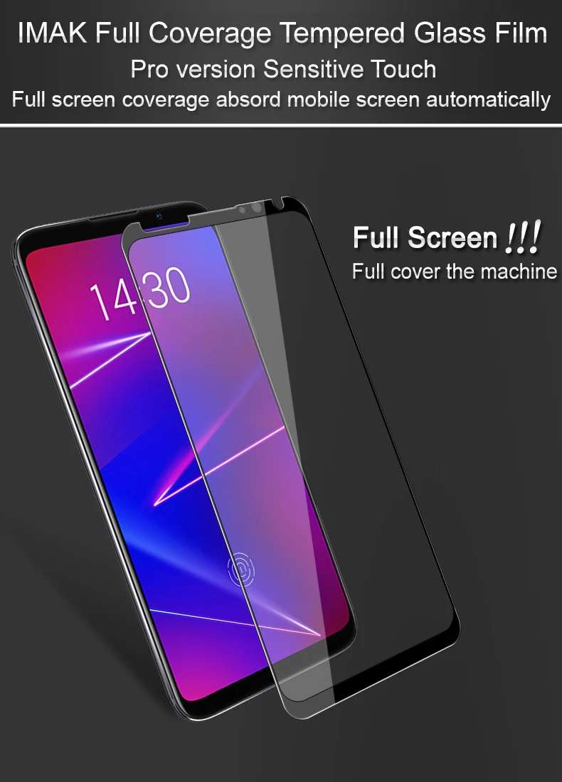 Для Meizu 16x закаленное стекло Полное покрытие экрана IMAK закаленное стекло Защита экрана полная защитная пленка для Meizu 16x6,0''