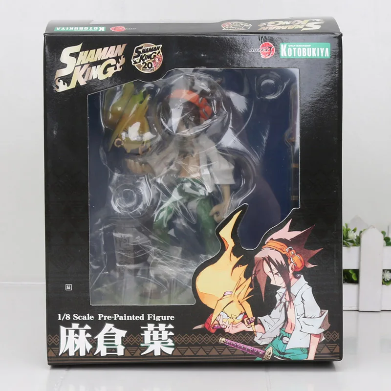 with box " ARTFX J аниме шаман король Yoh Asakura Haou Asakura 1/8 масштаб в коробке 18 см ПВХ фигурка коллекция модель куклы игрушки подарок - Цвет: with box
