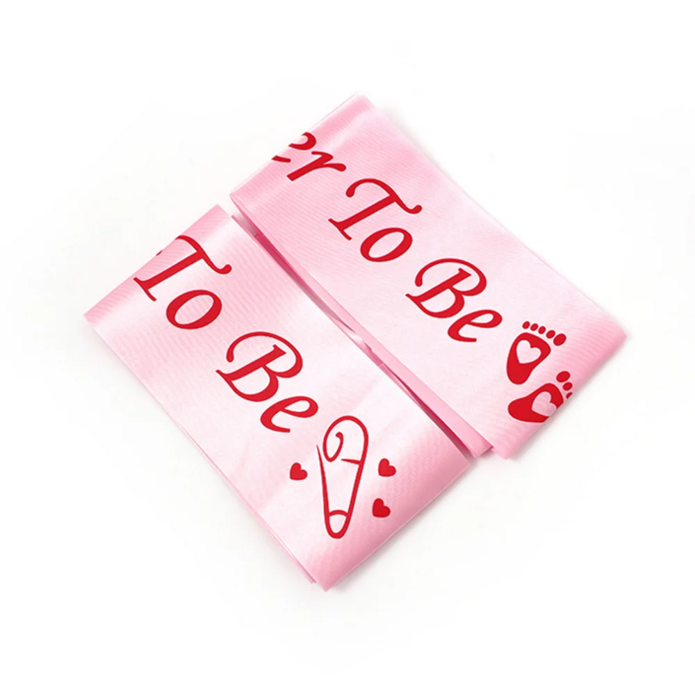 2pc Baby Shower Party Satin Ribbon Sash Mummy To Be Grandma Shoulder Strap DIY Event Decoration|Украшения своими руками для