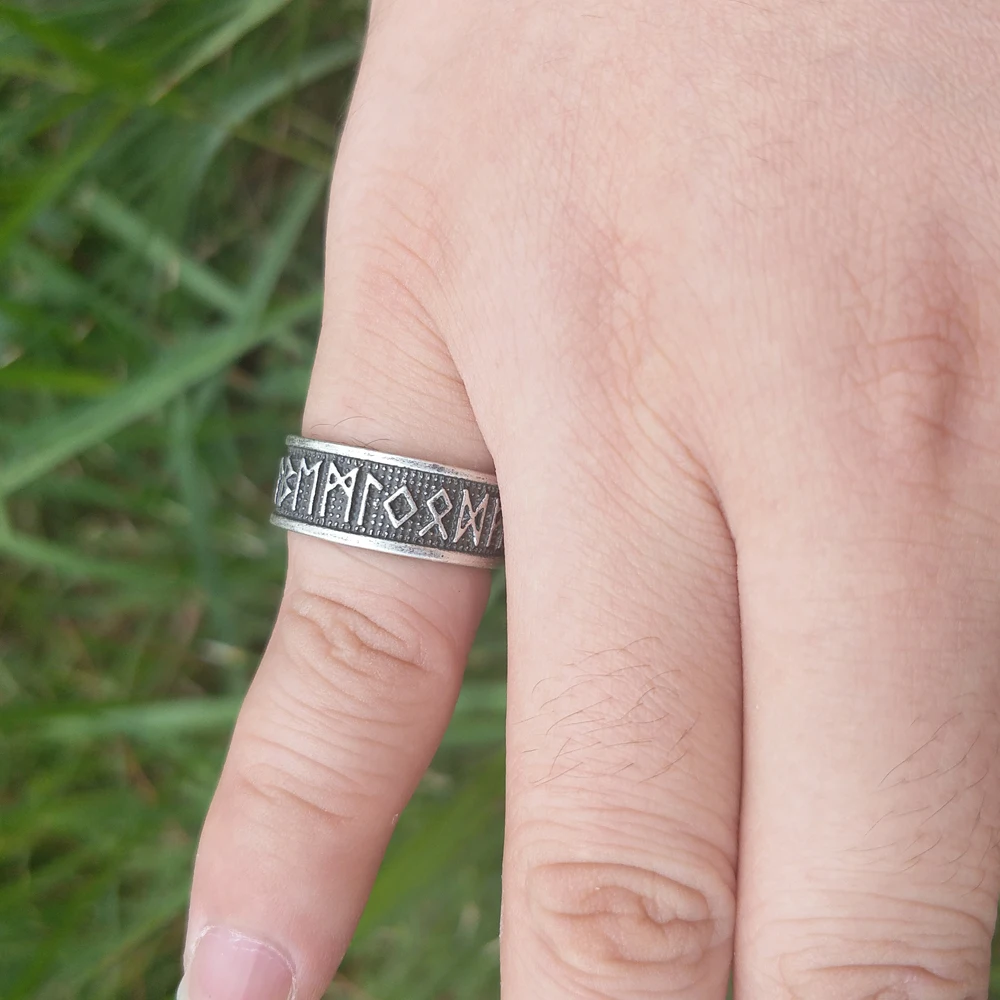LANGHONG 10 шт задняя фотография Женская драгоценность|viking ring|rune ringring jewelry |