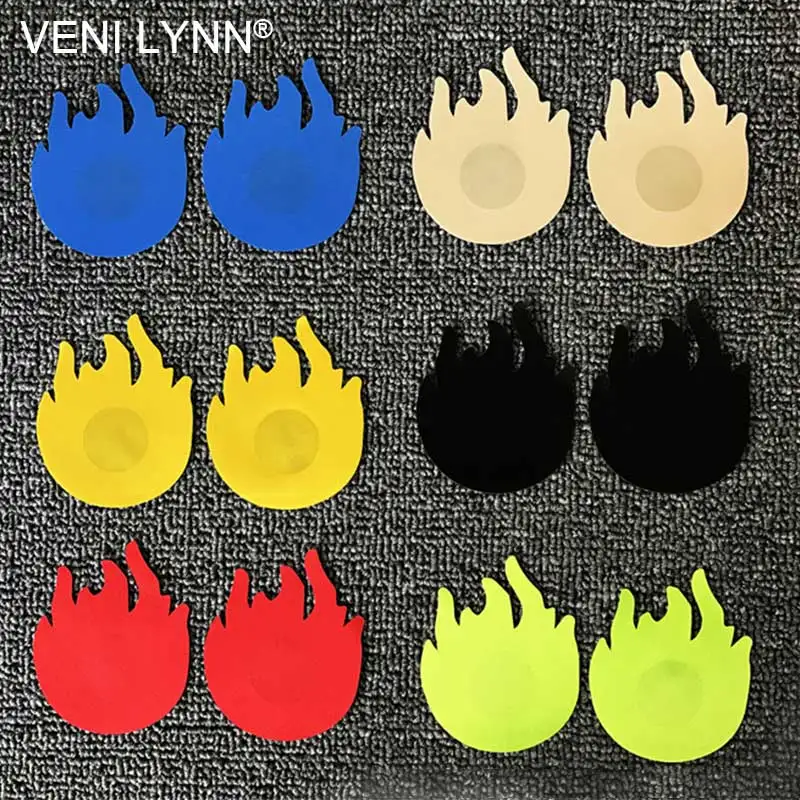 VENI LYNN 5 пар форма пламени соски ленты пастельные лепестки груди натуральный цвет