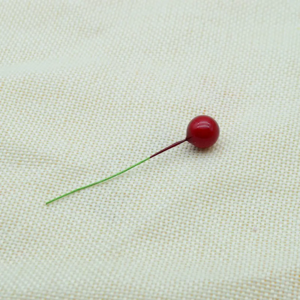 red 30 шт./лот DIY подарки Скрапбукинг Рождественская гирлянда для украшения дома свадьбы поддельные флористики пена вишня искусственные фрукты, цветы - Цвет: red