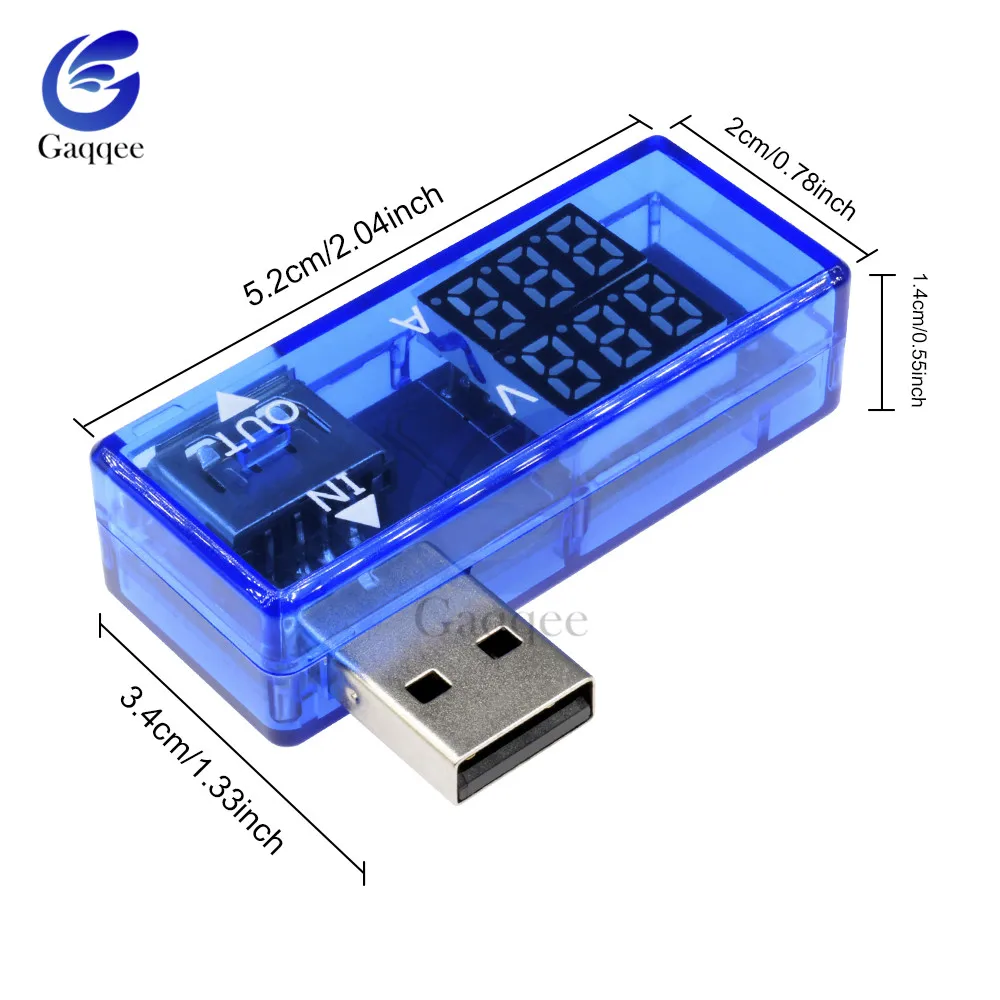 СВЕТОДИОДНЫЙ цифровой 3 Бит USB порт Ток Напряжение зарядки тестовый детектор тестовый er батарея Вольтметр Амперметр зарядное устройство Doctor Meter Красный Синий