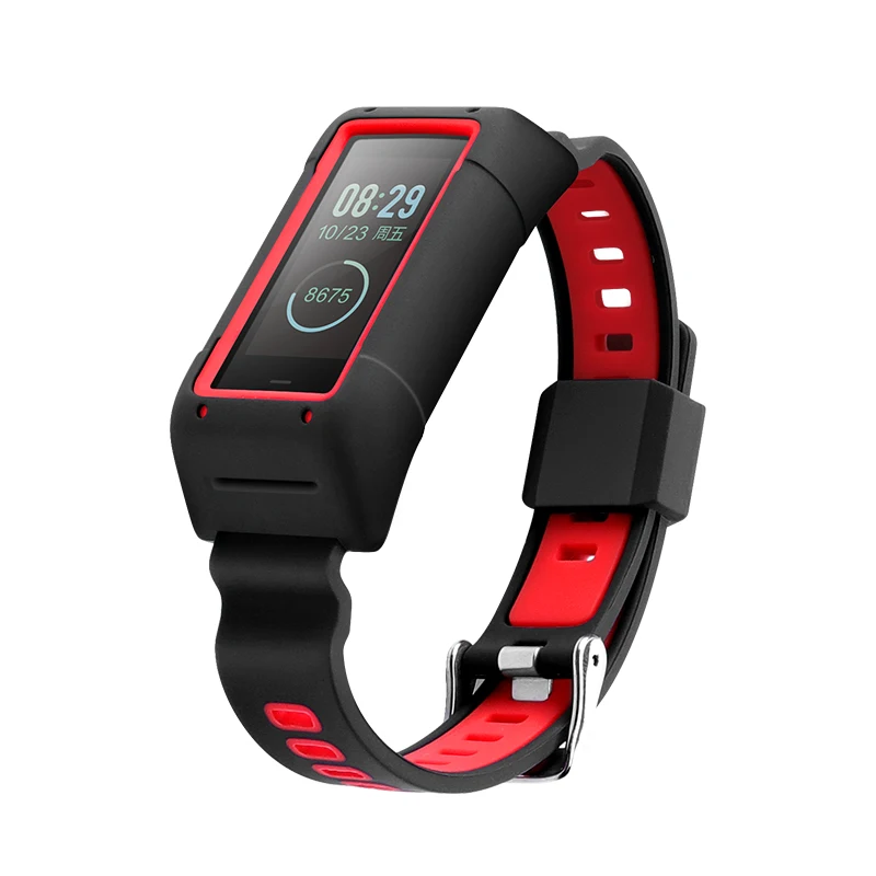 1 Для Amazfit Band Cor 2 A1712 умный Браслет мягкий силиконовый ремешок комплексная защита Amazfit Band 2 ремешка регулируемый размер - Цвет ремешка: 1