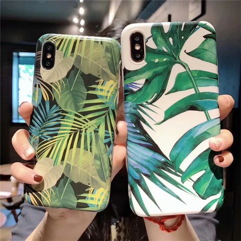 Чехол для телефона JAMULAR с летними растениями и зелеными листьями iPhone 6 6s XS MAX XR X 7 8