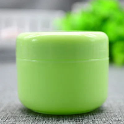 100 шт./упак. 50 г/мл пустой Пластик Красочные Jar контейнеров, заправка косметический крем-лосьон для бутылки