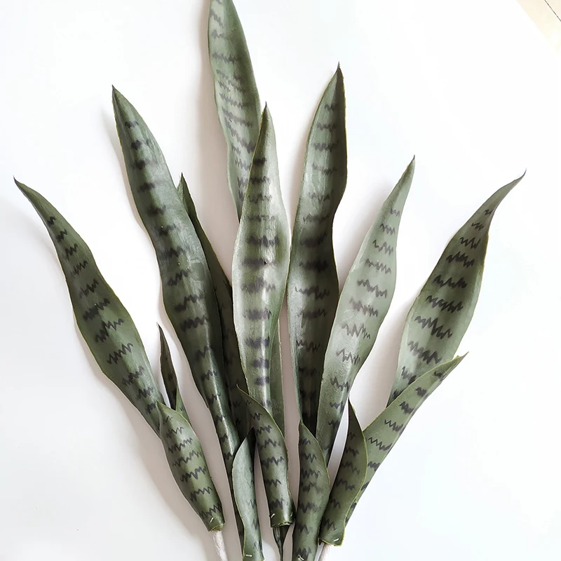 Green 5pcs Искусственный суккулент Агава монолитные тропические листья ветка пустыни растения сансевиерия трифашиата Прайн домашний Декор Искусственный Бонсай - Цвет: Green 5pcs