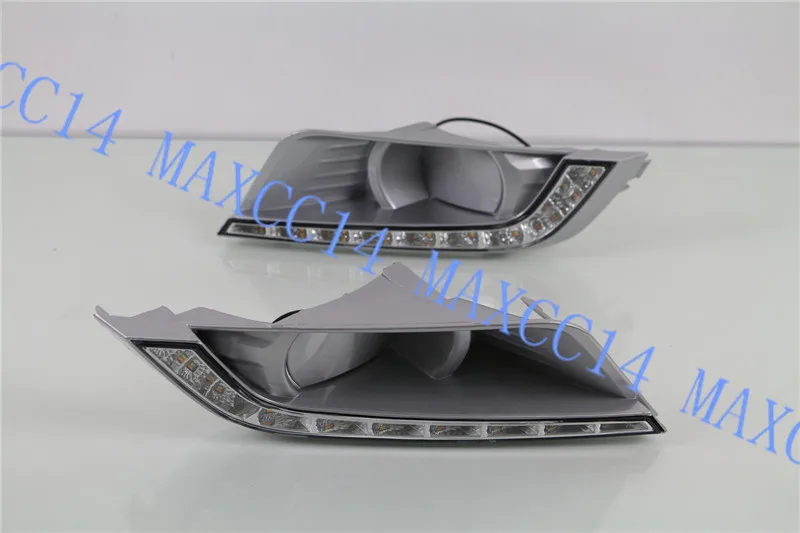 Дневные Противотуманные фары белого/желтого цвета дневные ходовые огни для FORD