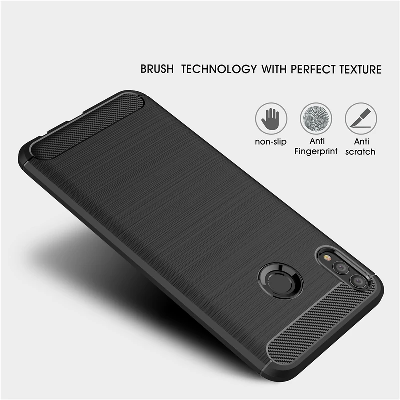 Чехол TRISEOLY для Huawei P Smart 2019 чехол из углеродного волокна силиконовый Funda POT LX1 LX3
