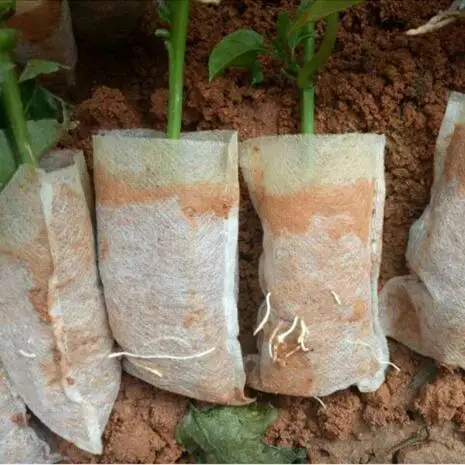 8*10CM Biodegradable Seed Nursery Bags Flower Pots Vegetable Transplant Breeding Garden Planting Plant 50PC | Дом и сад