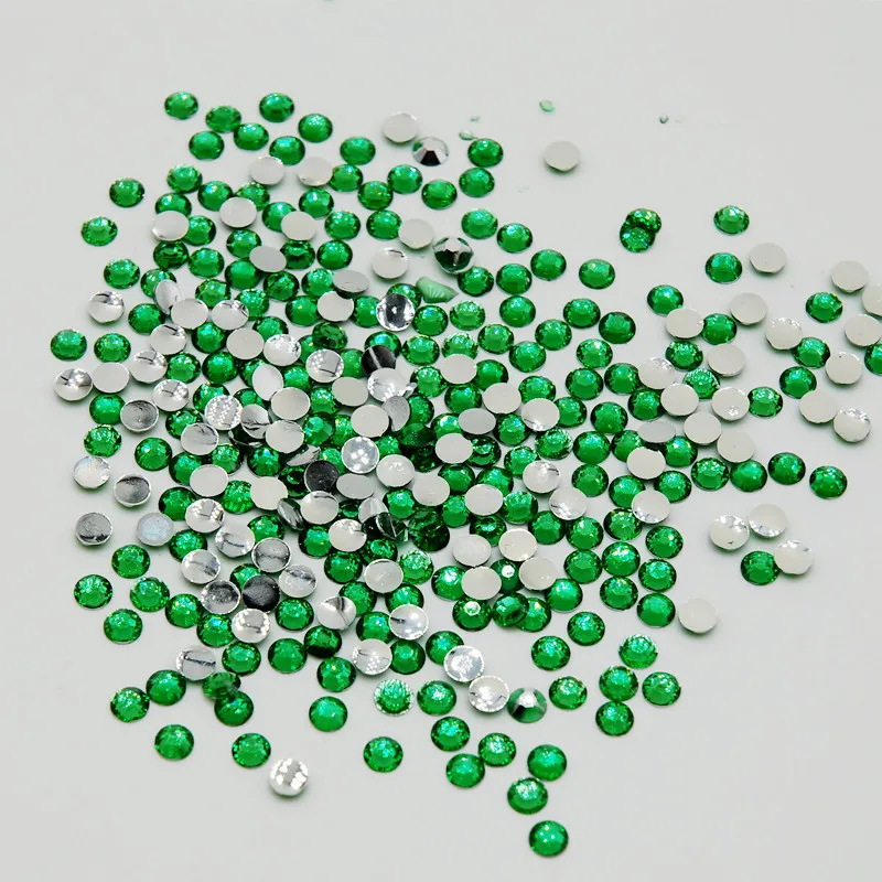 

2016 новинка 5000 шт./лот зеленый циркон Цвет 3D клей на не горячей фиксации горный хрусталь DIY Flatback Акриловые стразы для дизайна ногтей
