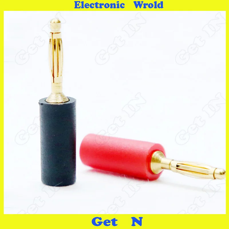 

50pcs 2mm Banana Plug Screw Thread Wire Jack Socket One Pure Copper Gold Plated H-2004