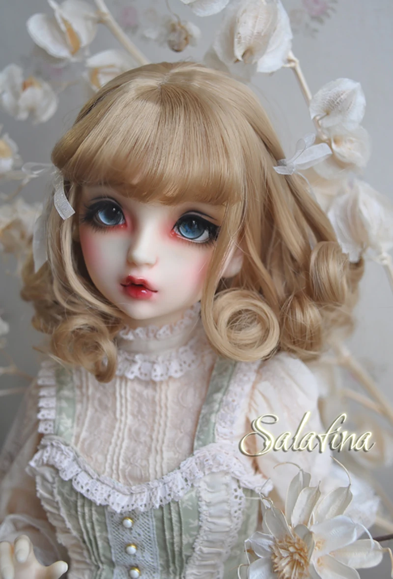 Cateleya Bjd парик 1/3 1/4 1/6 Европейский Стиль Лента Короткие вьющиеся волосы кукла парик