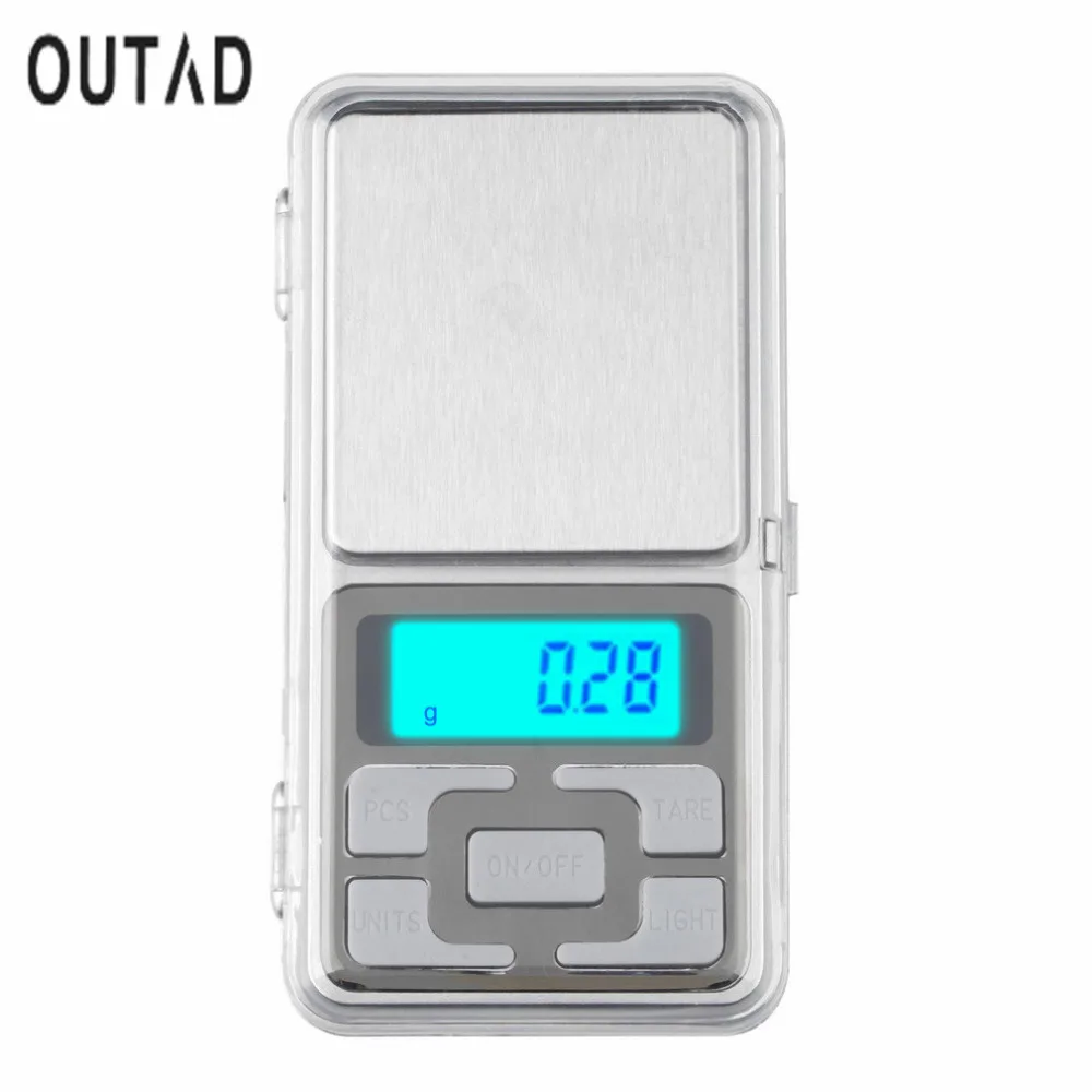 OUTAD 200 г x 0 01 Мини цифровые весы портативные ЖК электронные ювелирные вес ing