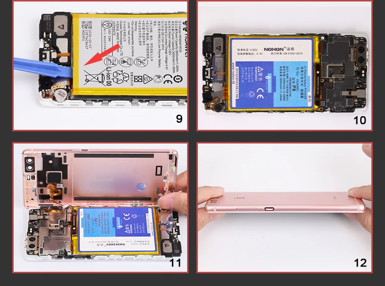 Аккумулятор NOHON HB366481ECW для huawei Ascend P9 G9 P 9 Lite Honor 8 5C, аккумулятор для телефона, розничная посылка, бесплатные инструменты