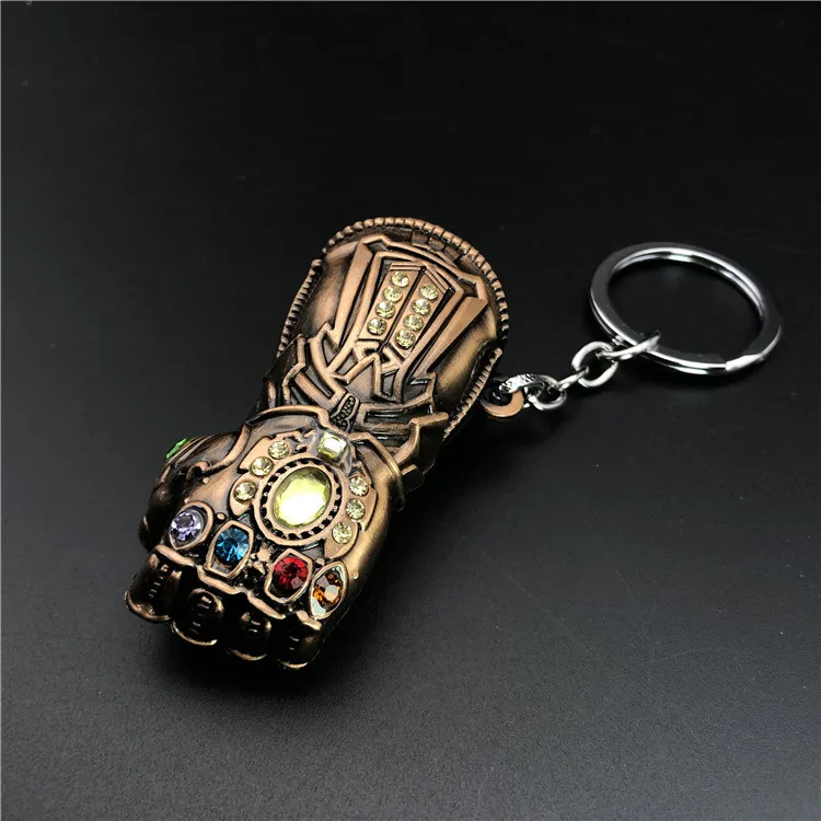 C Marvel Avengers 4 Infinity War брелок танос перчатка Модель брелок для ключей на цепочке и женский подарок брелок модная игрушка фигурки для хобби - Цвет: C
