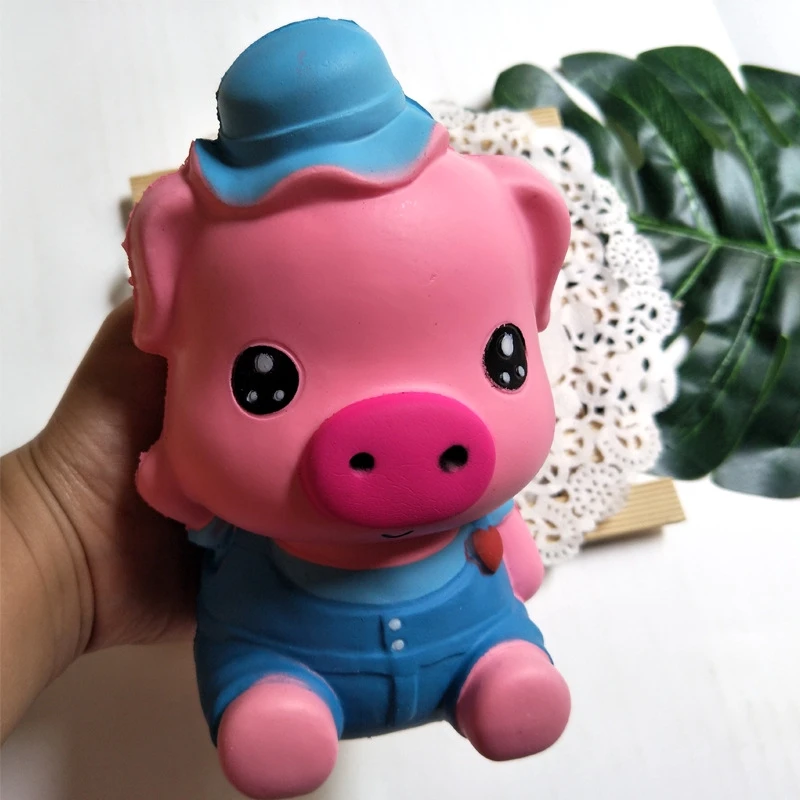 Милые Мультяшные животные розовая свинья мягкие игрушки медленно