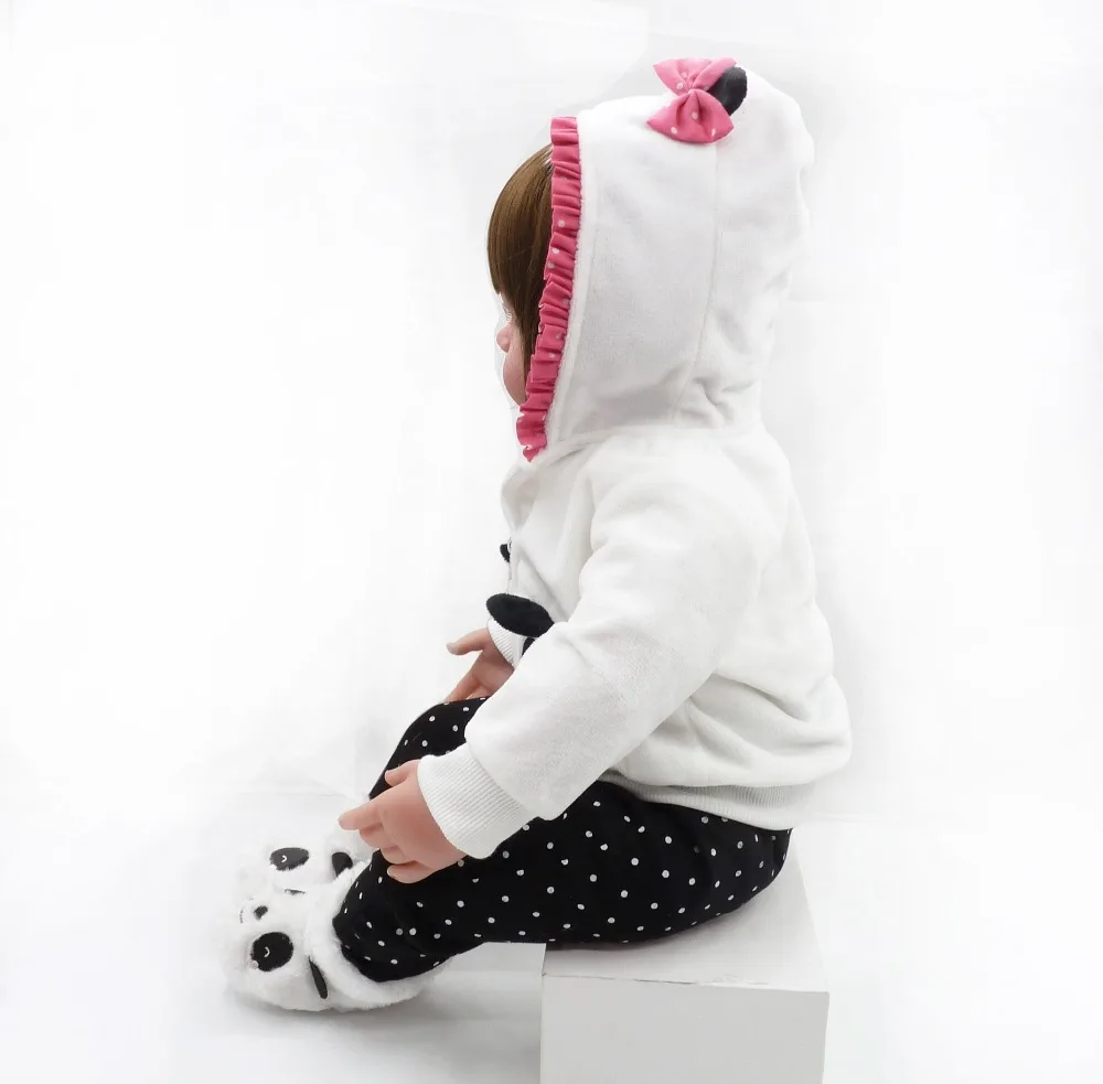NPKCOLLECTION Boneca Reborn 1" 48 см силиконовые виниловые Детские куклы Reborn Bebe Реалистичная Модная Кукла для новорожденных